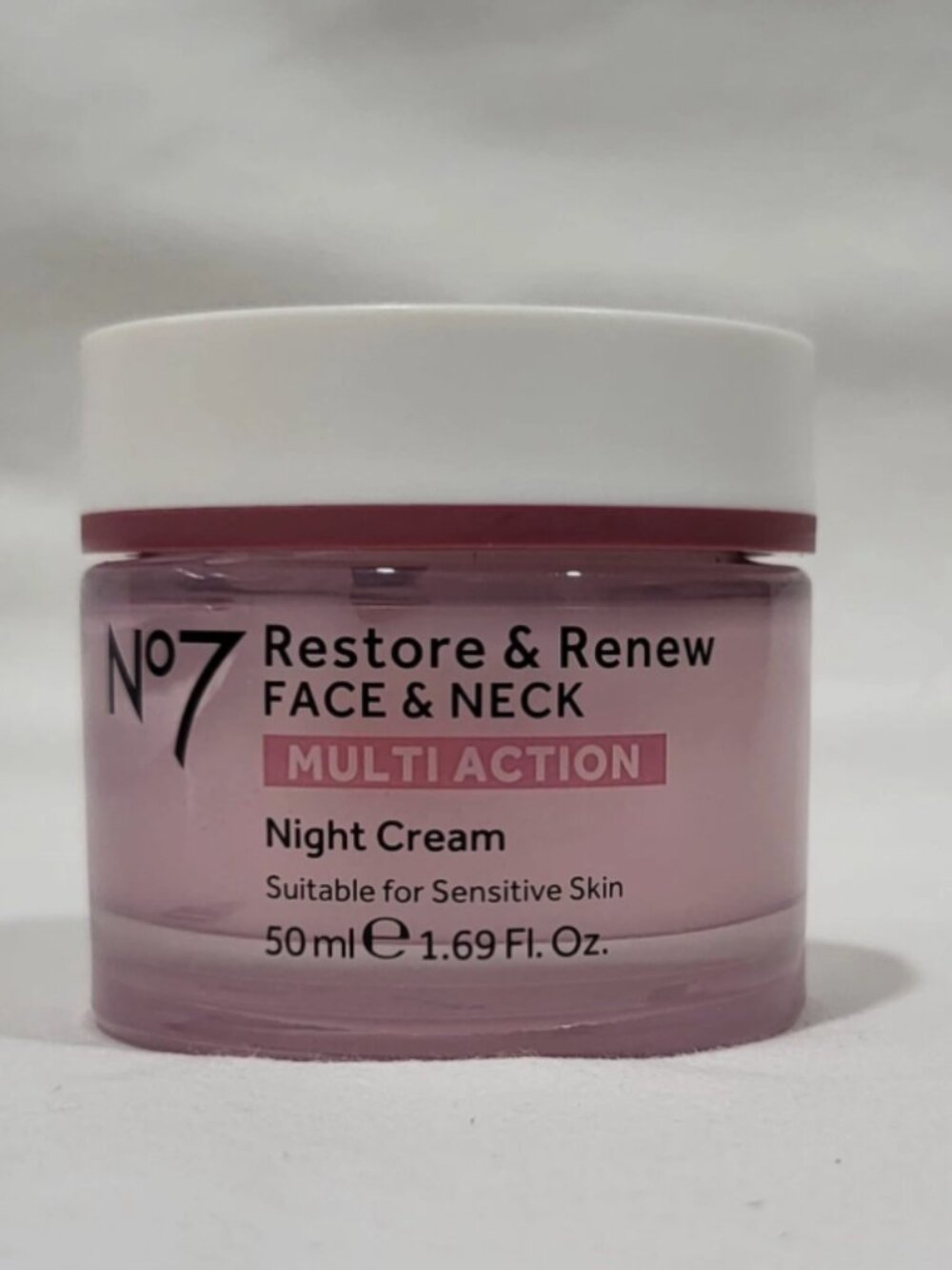 No7 Restore & Renew Multi Action Night Cream 1.69 oz Anti-Aging Moisturizer